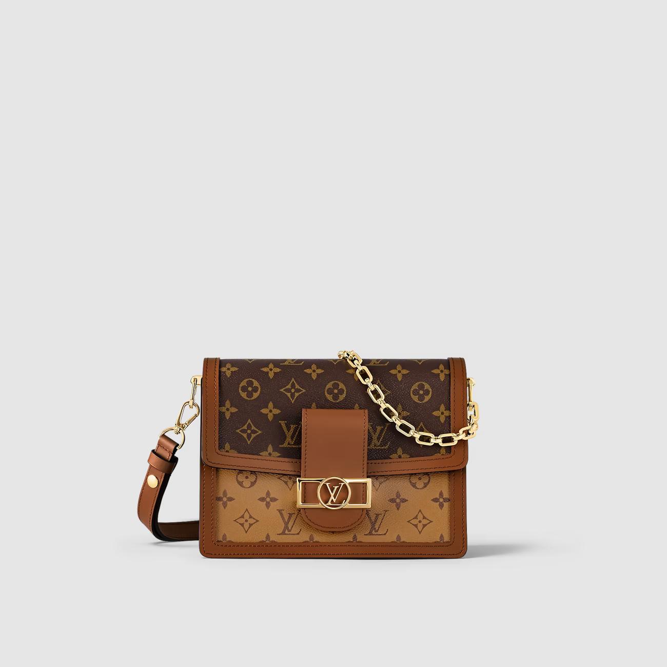 Túi Louis Vuitton Dauphine Nữ MM Nâu